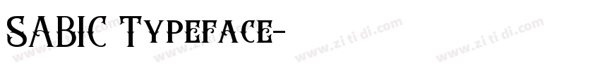 SABIC Typeface字体转换